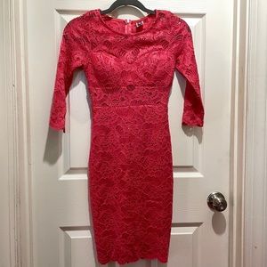 Pink Coral Midi Dress